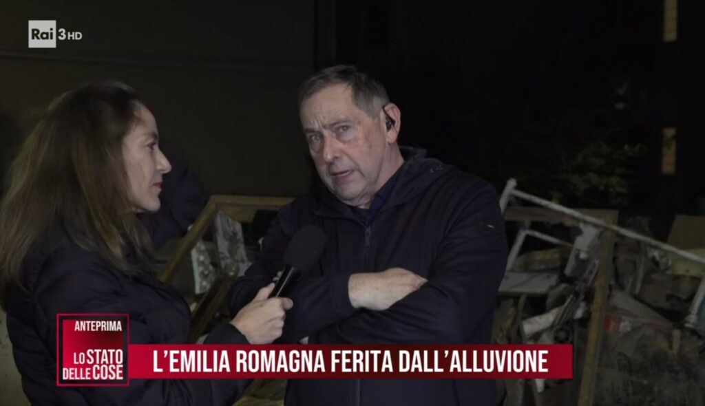 La prima pagina de Lo stato delle cose è dedicata ai danni dell'ennesima alluvione in Emilia Romagna