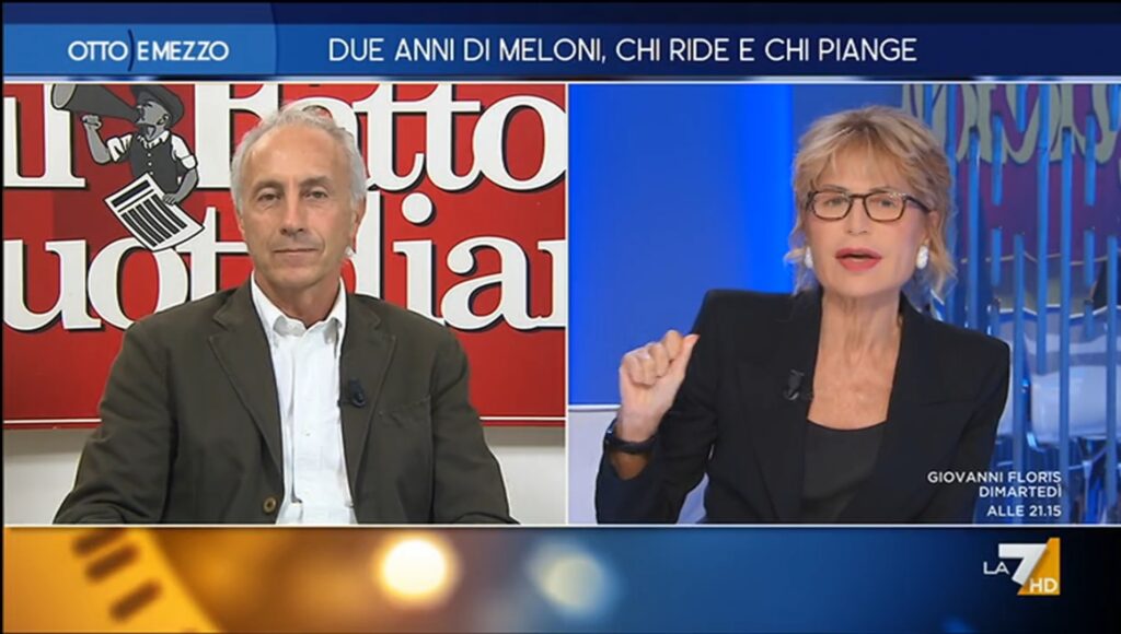 Tempo di bilanci a Otto e mezzo: con Lilli Gruber ne parlano Marco Travaglio, Massimo Cacciari e Monica Guerzoni, su La7